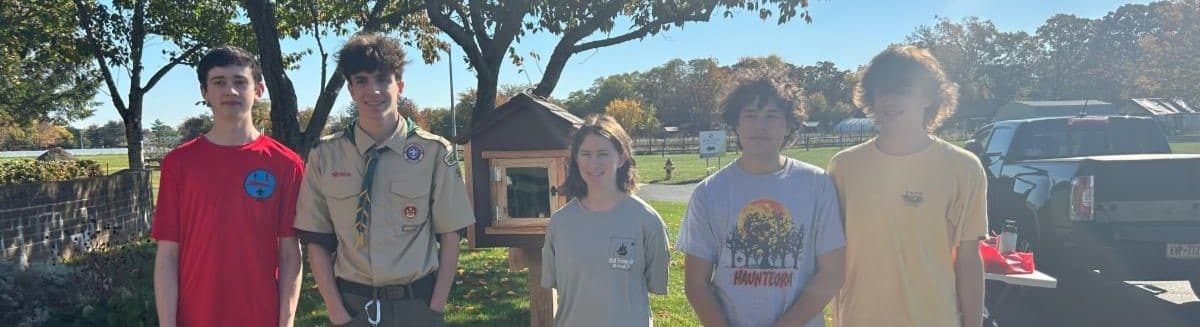 Scouts install Rosary Box