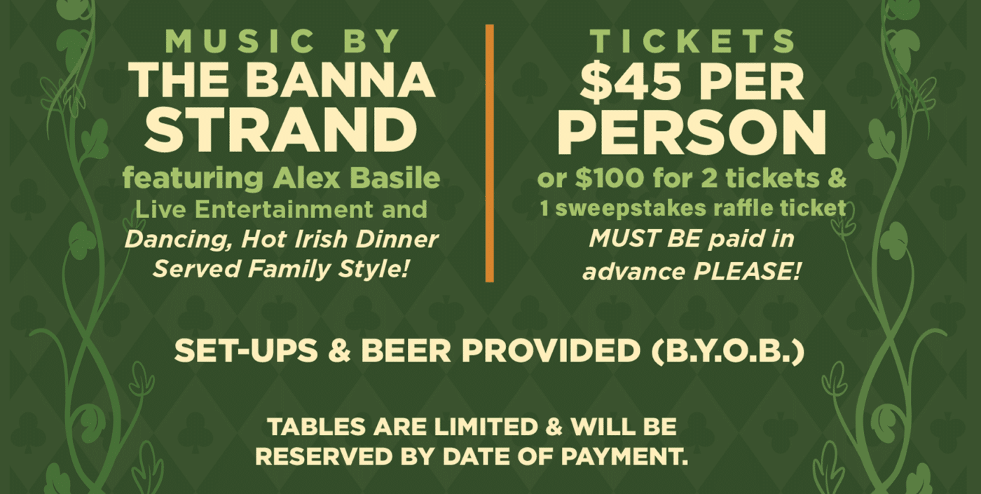 2024 Irish Night Prices